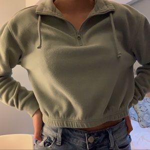 PacSun cropped half zip